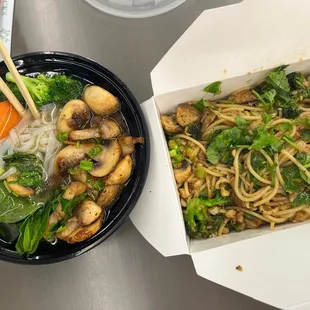 Vegan Pho &amp; Garlic Noodles