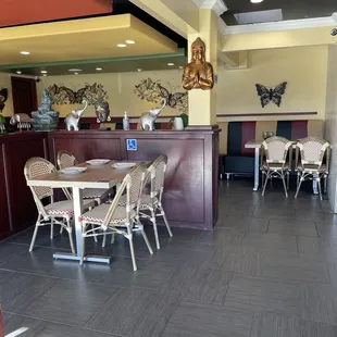 Inside the restaurant