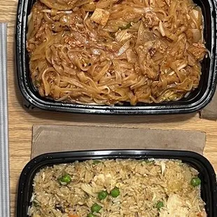 a variety of food items