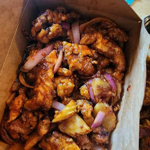 Sweet Chili Crispy Chicken Breast - Very good. Kind of like orange chicken with less batter, very flavourful.