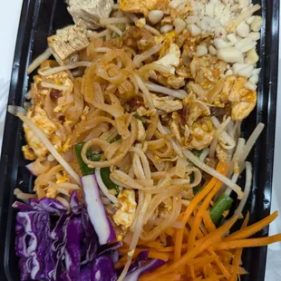 Pad Thai (after a couple of bites- we couldn't wait!)