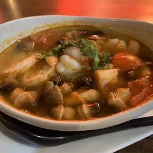 PRWM Soup choice - Tom yum w/ shrimp.