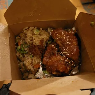 Thai&apos;d wings / shrimp fried rice combo