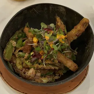 Fried Okra Vegan & GF