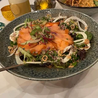 Larb Smoked Salmon Salad GF
