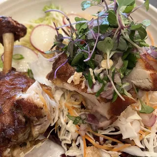 Larb Fried Chicken Salad