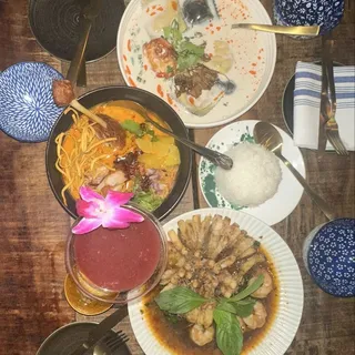 Lobster Ravioli Tom Kha