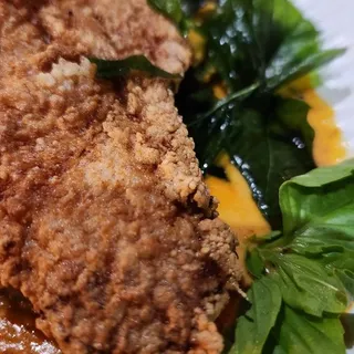 Pumpkin Curry Fried Catfish GF