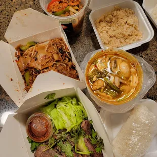 Assortment of food