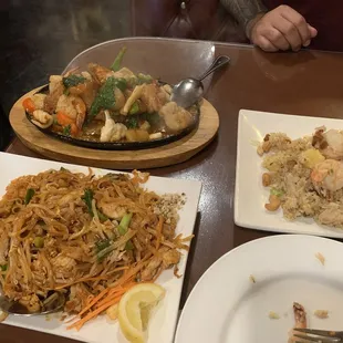 Seafood Delight  Chicken Pad Thai  Pineapple Fried Rice