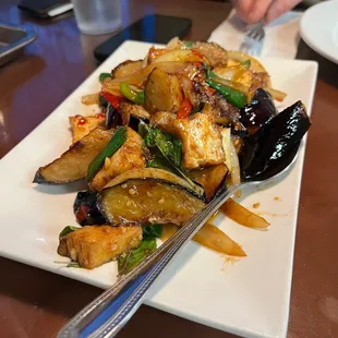 85. Pad Eggplant* (with tofu)