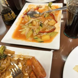 Sweet and 78. Pad Sweet &amp; Sour - not a fan of the chicken...