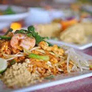 a plate of food on a table