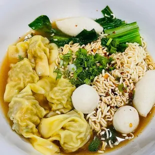 Thai Style Ramen Noodle Soup
