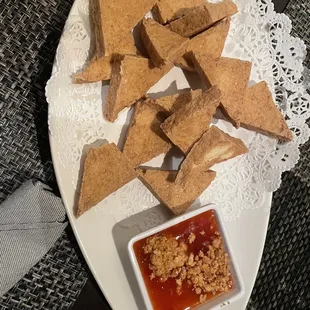 Fried Tofu... I wish I could make it this good at home