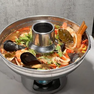Hot Pot Tom Yum Seafood Soup