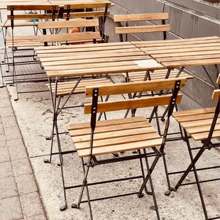 Sidewalk seating