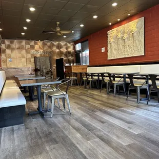 the interior of a restaurant