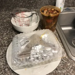 Size comparison for Tom Yum. This was supposed to be a "HotPot"-sized. I paid $19 and change for this medium sized soup.