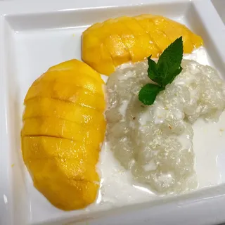 D-1. Mango with Sticky Rice (Seasonal)