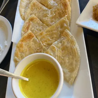 A-ASIAN CREPES WITH CURRY DIP