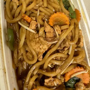 Drunken Noodles with tofu