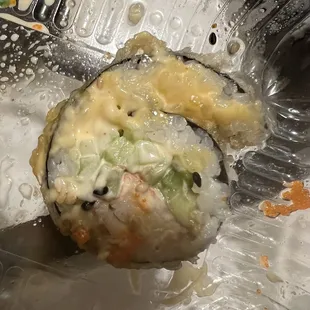 Gross look at all that mayo on my Cali roll