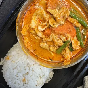 Panang Curry Rice Plate