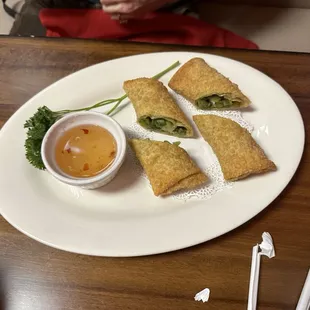 Avocados and Mango Egg Rolls