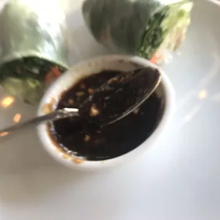 Fresh spring roll - with duck / could definitely use nor duck but nice and fresh.