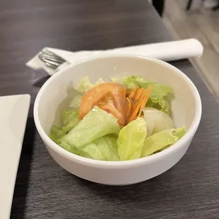 Salad came with lunch