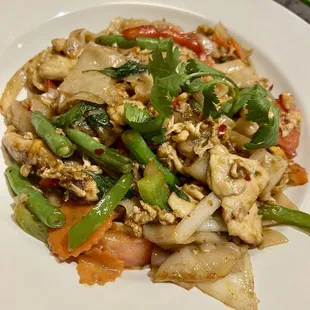 Pad Kee Mow aka Drunken Noodles with Chicken