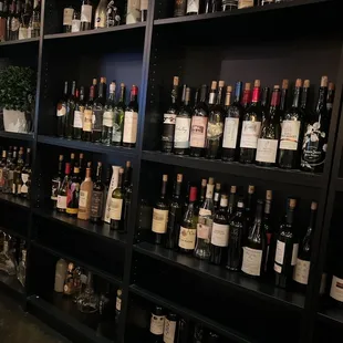 Fake wine selection.  This place is BYOB.