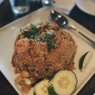 Garlic shrimp fried rice. Highly recommend!