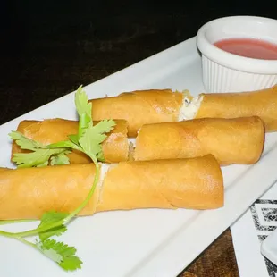 Cream cheese and crab Rangoon