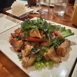 Crispy Pork Belly Ka Prow