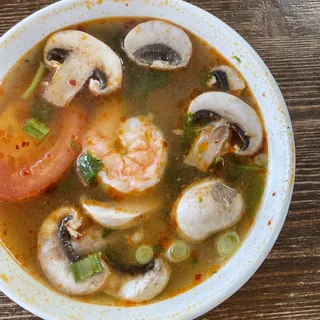 Tom Yum with Shrimp Soup