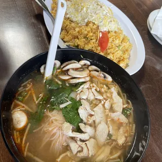 Tom Yum with Chicken Noodle Soup