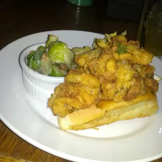 Fried Oyster Po Boy Sandwich
