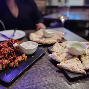 chicken wings and fried chicken, food