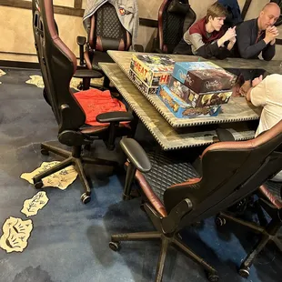 Large gaming table.