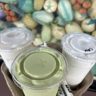 Avocado  coconut  and lychee