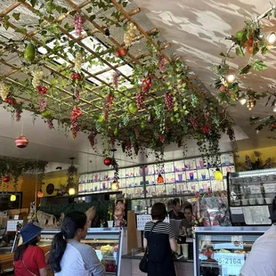 Inside. It gets pretty busy and they only accept cash