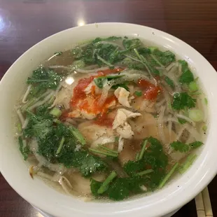 Chicken noodles soup