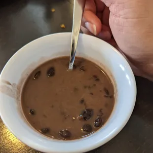 Free dessert: sweet mung beans