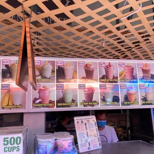 New menu prices 8/7/21