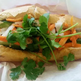 Chargrilled chicken banh mi. Absolutely delightful!