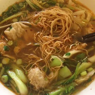 Wonton noodle soup