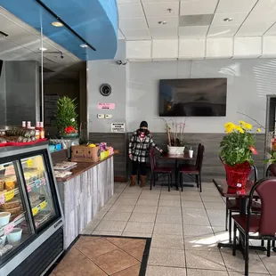 the interior of a restaurant
