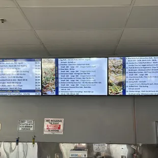 Menu as of 6/23/2024